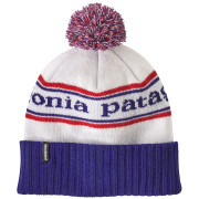 Bonnet d'hiver Patagonia Powder Town Beanie bleu / blanc Park Stripe: Viking Blue