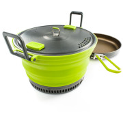 Set de vaisselle GSI Outdoors Escape Set 3 L Pot + Fry Pan vert clair