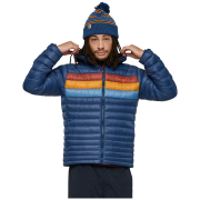 Doudoune homme Cotopaxi M'S Fuego Down Hooded Jacket bleu foncé Deep Sea Stripes