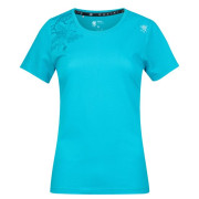 T-shirt femme Rafiki Akiyo turquoise peacock blue