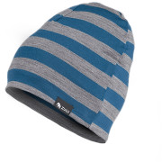 Bonnet Zulu Cap Merino bleu / gris StrapeNavyBlueGray