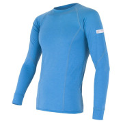 T-shirt fonctionnel homme Sensor Merino Wool Active dl.r. bleu clair