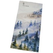 Foulard multifonctionnel High Tail Designs Hiking Gaiter Foggy Forest bleu clair Foggy Forest