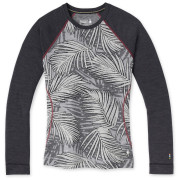T-shirt fonctionnel femme Smartwool W Merino 250 Baselayer Pattern Crew Bxd girs LightGrayPalm