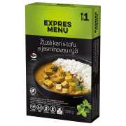 Repas prêt à manger Expres menu Curry jaune au tofu et riz au jasmin 500g