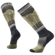 Chaussettes de ski Smartwool Ski Targeted Cushion Summit Shot Otc noir/vert Black