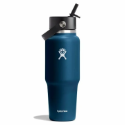 Bouteille isotherme Hydro Flask Wide Flex Straw Travel Bottle 32 Oz vert / bleu INDIGO