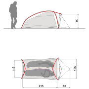 Tente ultra-légère 2 personnes Vaude Ultralight Hogan 2P