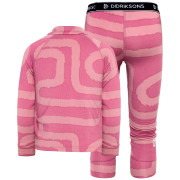 Sous-vêtements fonctionnels enfant Didriksons Jadis Kids Pr Set 5 Path Heather Pink
