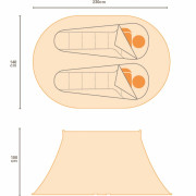 Tente de randonnée Regatta Malawi 2 (Print)