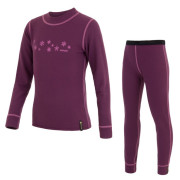Ensemble enfant Sensor Double Face triko+spodky vločk violet Purple