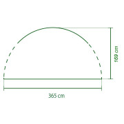 Tonnelle Coleman Event Shelter Sunwall Door L