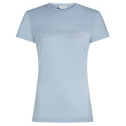 T-shirt fonctionnel femme Icebreaker Women M 150 Tech Lite SS Tee IBStitchlin bleu clair Zinc Blue