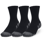 Jeu de chaussettes Under Armour Performance Cotton 3p Mid vert Black / Black / Pitch Gray