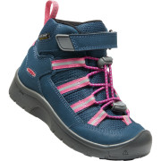 Chaussures enfant Keen Hikeport 2 Sport Mid Wp Youth bleu / rose blue wing teal/fruit dove