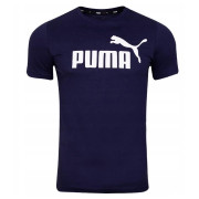 T-shirt homme Puma ESS Logo Tee bleu foncé Blue