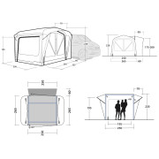 Tente caravane Outwell Cross PowerAir