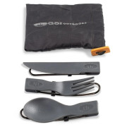 Set de couverts GSI Outdoors Tekk Trio Folding Cutlery Set