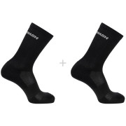 Chaussettes Salomon Evasion Crew 2-Pack vert Black