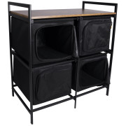 Armoire Bo-Camp Lawton vert Black/Brown