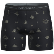 Caleçon homme Icebreaker M Mer 150 Anatomica Boxers Explore More noir/ beige Black/Aop