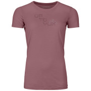 T-shirt femme Ortovox 185 Merino Tangram Logo Ts W rose mountain rose