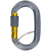 Mousqueton Skylotec Ovx SGL (screw gate with spring bar) gris / jaune Anthracite/Mustard