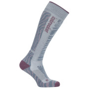 Chaussettes femme Icebreaker W Mer Ski+ Medium OTC Mountain Contour gris / bleu Zblue/Gplum/Daw