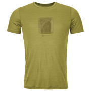 T-shirt homme Ortovox 120 Cool Tec Mtn Cut Ts M green sweet alison