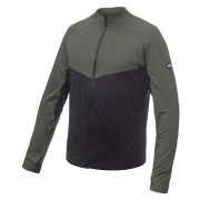 Sweat-shirt homme Sensor Coolmax Thermo Celozip noir/vert Černá/OliveGreen