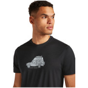 T-shirt fonctionnel homme Icebreaker M Mer 150 Tech Lite SS Tee Cosy Camper