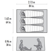 Tente ultra-légères MSR Thru-Hiker Mesh House 3 V2