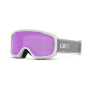 Lunettes de ski femmes Giro Moxie blanc White Grey Chute Amber Pink/Yellow