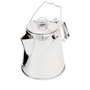 Egouttoir café GSI Outdoors Glacier Stainless 8 Cup Percolator argenté