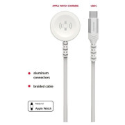 Câble données et chargement Swissten Wireless charging cable 2in1 for Apple Watch + USB-C 1,2 m