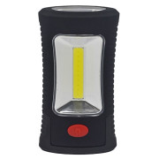 Lampe de poche LED Solight 3W COB + 3 SMD LED vert