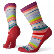 Chaussettes femme Smartwool Hike Light Margarita Crew rouge MeadowMauve