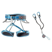 Kit via ferrata Ocún Via Ferrata Twist Tech Eco Captur Lite Swivel Set gris / bleu Grey / Blue