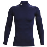 T-shirt fonctionnel homme Under Armour CG Armour Comp Mock bleue Midnight Navy/White