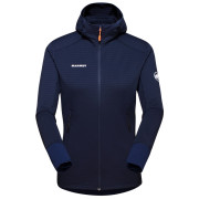 Veste polaire fonctionnelle femme Mammut Taiss Light ML Hooded Jacket Women bleu foncé marine