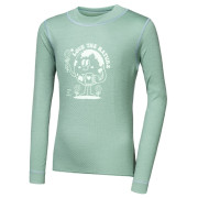 T-shirt fonctionnel enfant Sensor Merino DF Planet Basil Green vert clair Basil Green