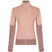 Veste polaire fonctionnelle femme Icebreaker Women Merino Blend 300 RealFleece™ Descender LS Zip rose Summit/Blush/Cb