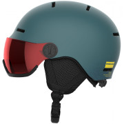 Casque de ski enfant Salomon Orka Visor bleu foncé North Atlantic