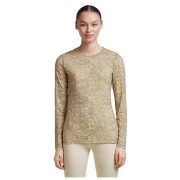 T-shirt fonctionnel femme Icebreaker Women M 200 Oasis LS Crewe Moss BloomAOP