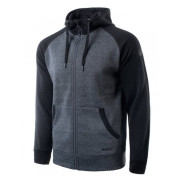 Sweat-shirt homme Hi-Tec Selan vert / bleu Dark Grey Melange/Stretch Limo