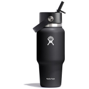 Mug isotherme Hydro Flask Wide Flex Straw Travel Bottle 24 Oz noir black
