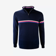 Chandail homme Kama 4056 bleu foncé navy