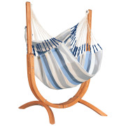 Fauteuil suspendu avec support La Siesta Udine Outdoor bleu / blanc sea salt