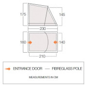 Auvent de caravane Vango Tall Annex Elements Shield - Balletto