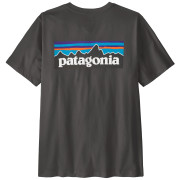 T-shirt homme Patagonia P-6 Logo T-Shirt noir Ink Black